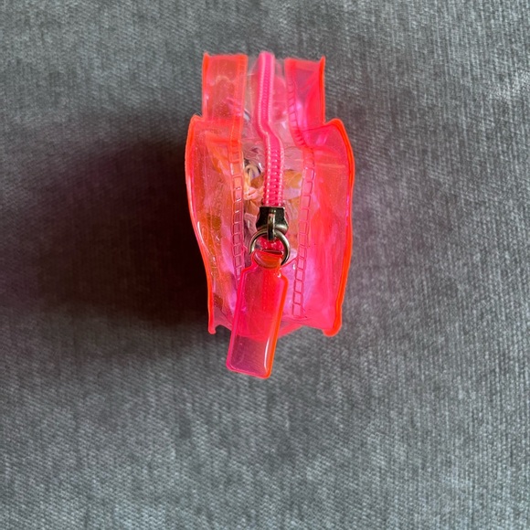 Vintage! PINK Victoria's Secret Heart-Shaped Mini Bag - Neon Pink - Picture 3 of 4